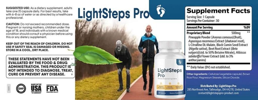 LightSteps Pro Ingredients
